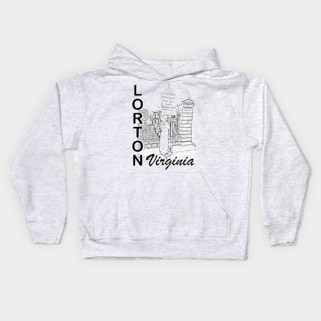 Lorton Suffragist Memorial - Black Kids Hoodie by Swift Art